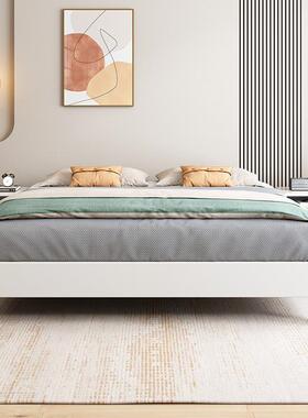 日式榻榻米床靠架无床实HBH木代床现简约矮床民宿排骨架无背头齐