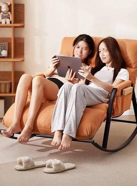 摇RHV双人摇椅家居成人台家逍用休闲懒人沙发阳遥椅卧室轻奢休闲