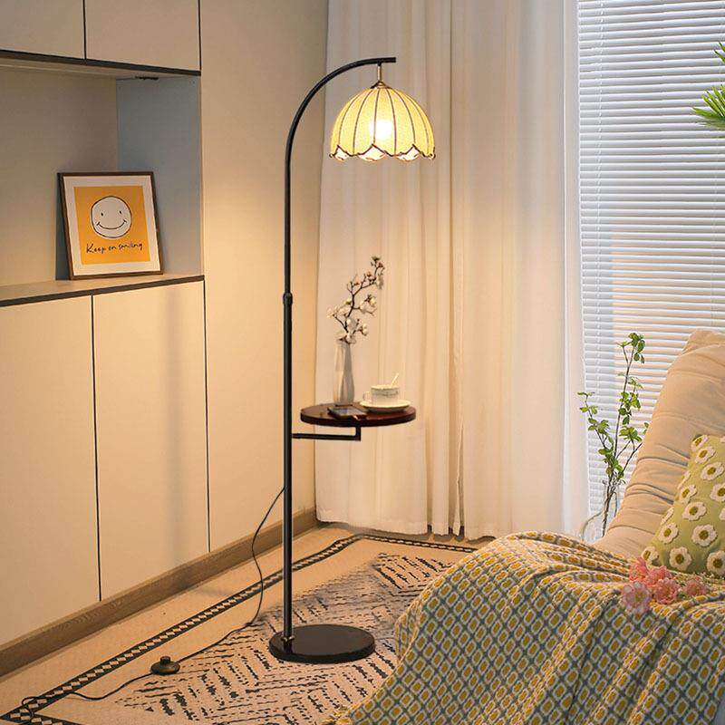 室法式中床古风落地灯客厅沙发边几一置物架853卧头柜体网红氛围