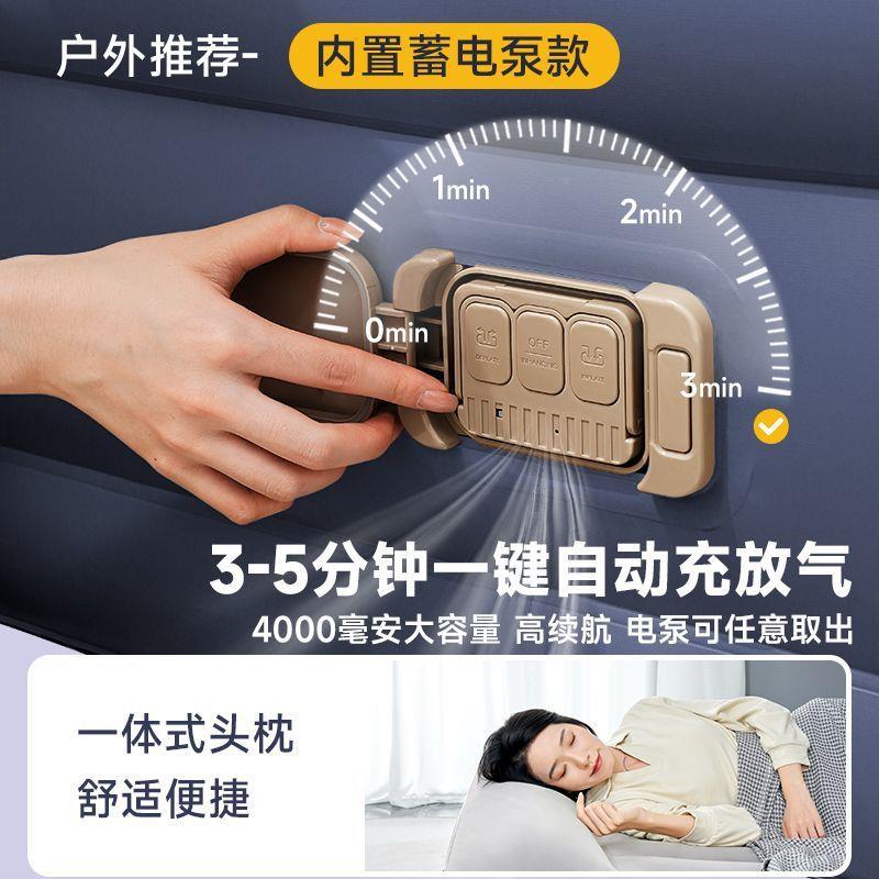 B气estay充床垫单人双人地铺加厚PMA自动家用三w折层叠床自充气垫