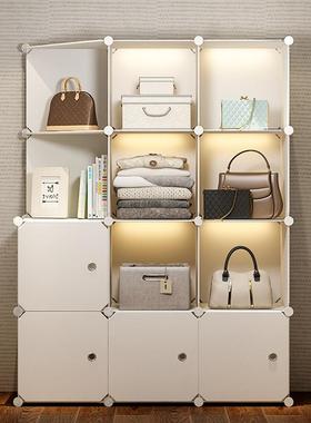 书柜储自由组合置物组装物门收纳柜子简约书现代带塑料简易OHG架