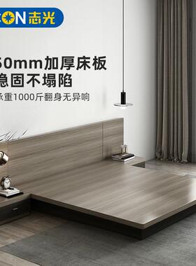 户日式榻榻米床主卧高储物代双人床现简约小箱SHN型省空间悬浮床