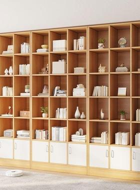 柜带门高2书米4架落地书置物一架防尘家DFE用体整墙自由组合置物