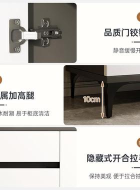 边柜靠墙家用厨房柜现代约茶水柜客厅轻简奢餐柜子CBG00790简易储碗物柜子