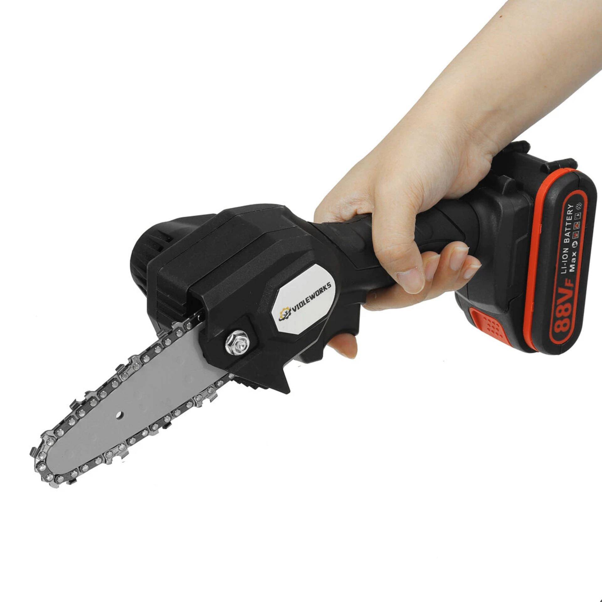 你电链迷锯电动伐HMX木锯小型电动修枝园林枝剪树电套动修枝锂电