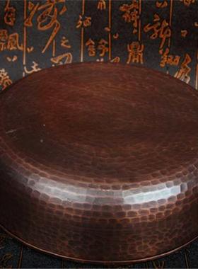 铜茶铜茶大洗号茶盂水盂带盖F87566HM零建水壶承干泡台茶盘手工具