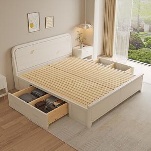 主卧M209中式 全实木双人床1.8米现新代极轻奢简物公主床1.5m储结