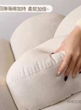 沙发发椅瓜懒人沙单人椅卧310室台休阳闲旋转法式奶油风客厅小户