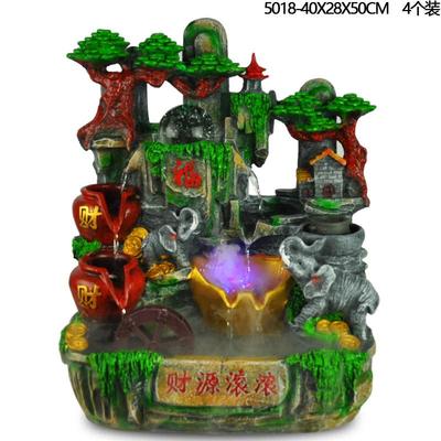 创意客厅假山流水泉福袋大号AHF缸摆喷鱼设鱼摆件家居工艺饰池品