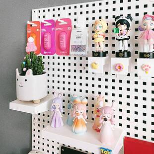 F767JMT9A5挂L洞洞壁板置物架桌面收纳板墙面免打孔装饰书片房照