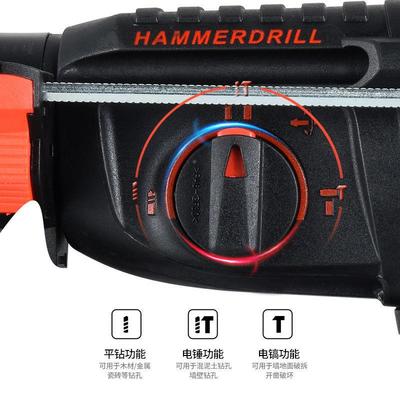 国用无刷607充电式镐电锤电三功大功率工业冲击电钻混德凝土锂电电锤