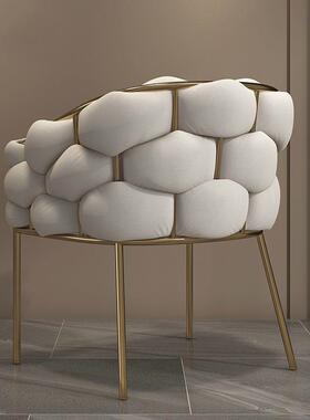 梳轻妆网红美甲YL-KY002顾客椅化妆椅简单人约泡泡舍懒人椅小沙发