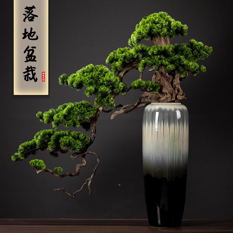 大号仿真植物大盆景16型落地假绿植摆件酒店玄关软装迎树客松造景