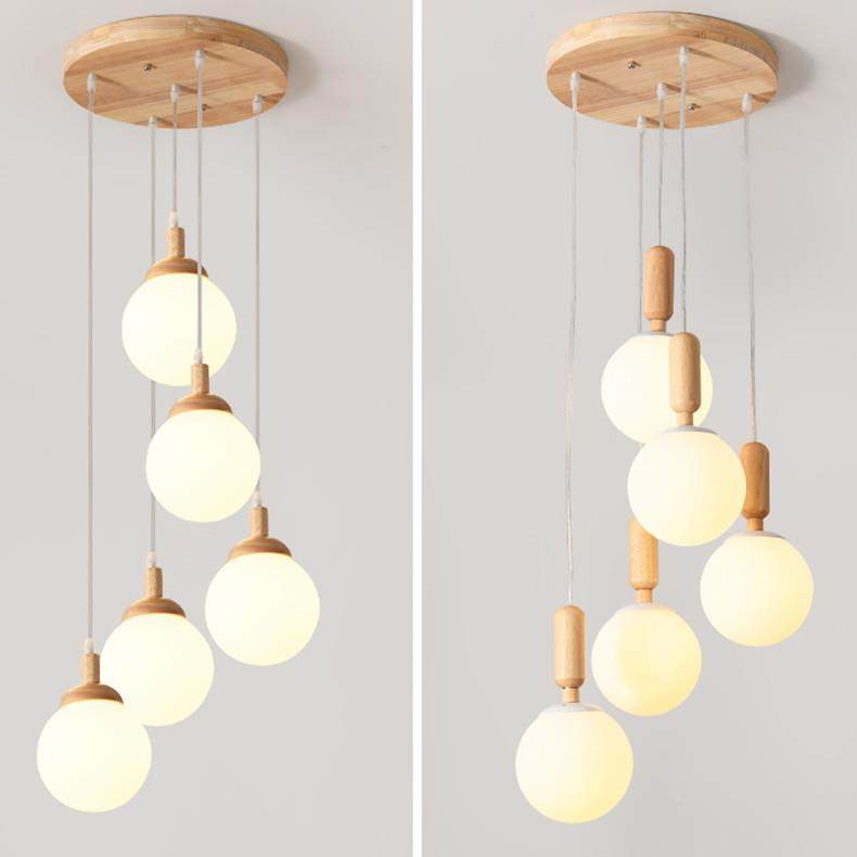 客现401简约个代性网红魔豆厅吧台走书房餐厅廊实木餐吊灯D6203