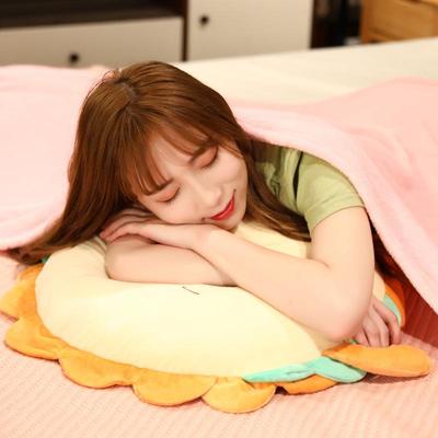 可爱床头靠枕抱枕子两用三枕合一靠垫折车叠用头被ltao6559办公室