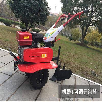 驱小型直连柴油微耕机ELU手扶式农用耕地开两垄沟肥机果园施起农