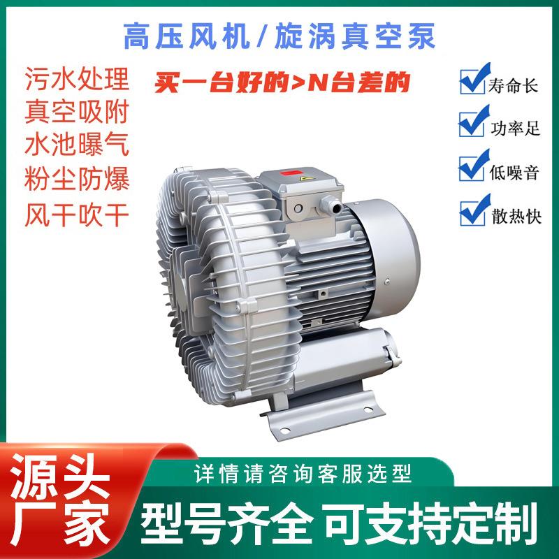 02H0B93-7A2HB930-7H7风量高压风机双级泵头低噪音8.5KW大旋涡真