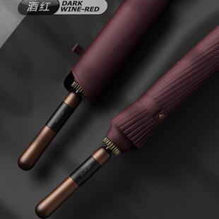 OLYOSGCAT木柄2升4骨伞加架固伞结实耐用抗风级长直雨柄商务男款