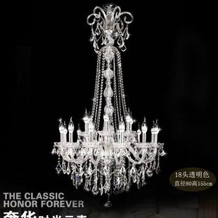 楼别客厅灯大气旋转楼梯间长水灯 MD157晶灯复式 式 楼梯吊墅灯欧XW