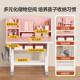 源童学习儿桌小学初中生家用升彩漆书架降小户型书柜一体组可合书