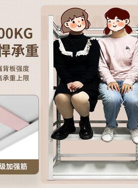 陌族铁艺书架置物架地多层家用KDD简易书柜纳客厅收落铁子钢制架