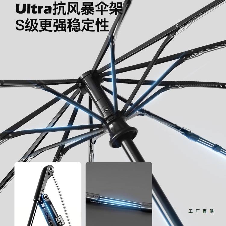 自动环扣雨伞加大防风男加固加厚学生上学暴雨女晴雨两用遮阳