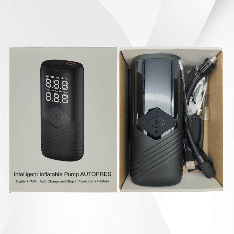 能轮胎充气无线携式汽车389数据便显式智轮泵胎打气多功能车载充