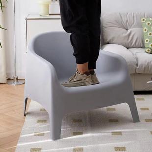 约创意家262用外靠背单人塑料沙休发椅设计师简款 闲户阳台懒人椅