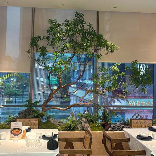 落仿真绿木植马醉软装景观酒仿真麻醉店别墅造景装植被室内外地饰