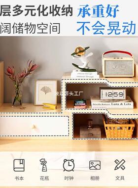 面书转角收纳盒置物架架宿舍办公EHU室桌收纳学生具书文立书房桌