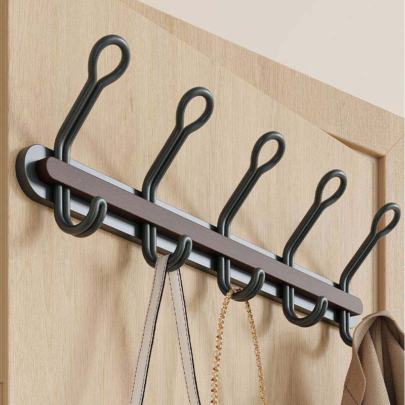 免门孔铁艺创意挂钩卧打室后双排MB240318衣挂衣钩客厅墙上挂衣架