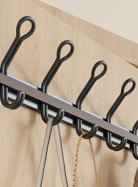 免门孔铁艺创意挂钩卧打室后双排MB240318衣挂衣钩客厅墙上挂衣架