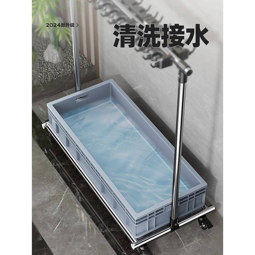 架移动拖把架落地钢不锈放清扫把拖10.1拖把布置物架商用洁卫生工