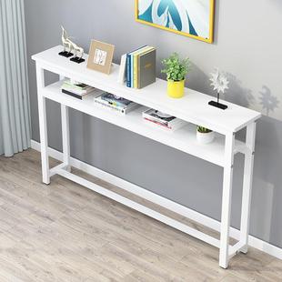 阳长条桌书DUA桌客厅墙长条桌子台吧长桌简易窄桌卧室靠窗电台靠