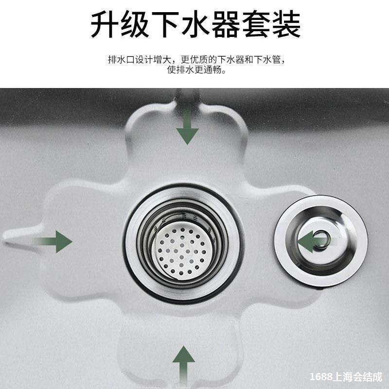 学校拖把池912家用不锈墩长形方架钢子水槽拖带商用食堂布池广垒