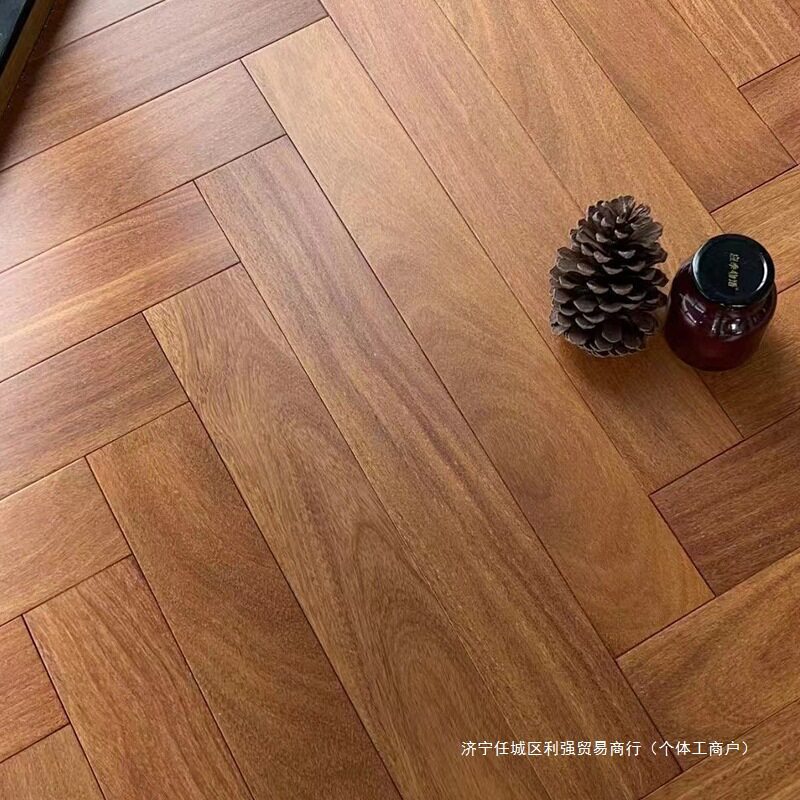 人字拼纯实木地板地热锁扣原木家用鱼骨拼卧室收藏后优先发垒德株