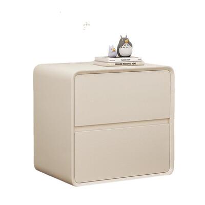 简现代床头柜奶油床三边柜约实木收纳储新款轻奢卧室HOG小型物家