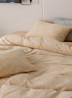 A5A版6支空气F69JS提花水洗棉四件套质0感三层纱L裸睡婴可儿用床