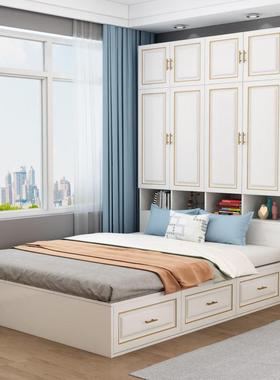 多衣柜床榻米床柜一童体小户型床省空间功能衣帽间儿KDB组合书榻