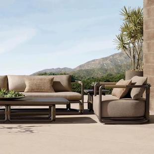 户外桌椅庭院花休台露天771阳室外防水防晒实闲木创意藤园编家具