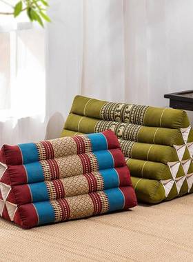 S58榻护窗榻米三8角背靠垫腰部支撑不塌陷泰国木棉久坐飘懒F76958