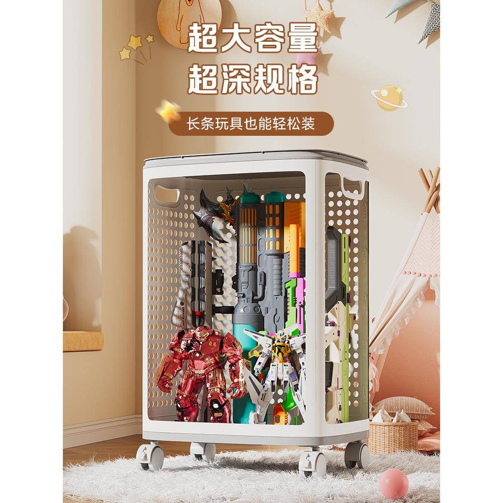 收儿童玩大具收纳箱纳P6895J98筐整家用翻盖容量理娃娃收纳桶