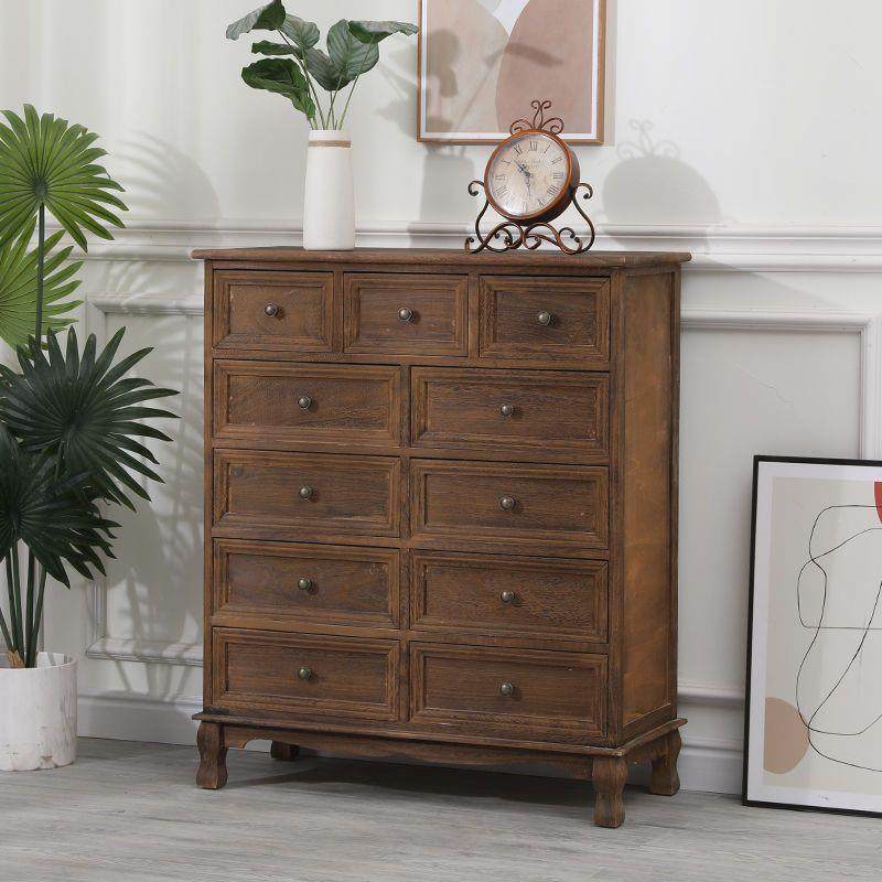 式柜斗柜EED实木子收纳储物柜客厅靠墙小卧室五斗餐边柜置物架美