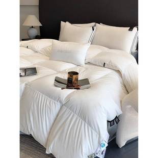 现大代被简约风匈松牙利95%朵白鹅绒匹MLC887马棉冬天保暖被子蓬