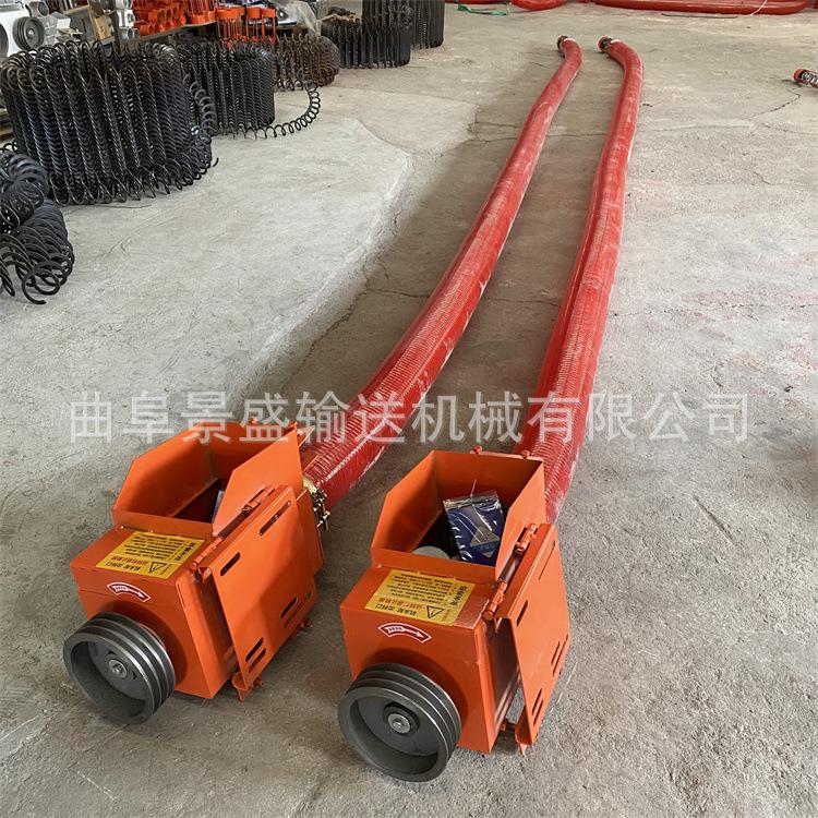 厂家两项电小型软管吸粮机出售多种规格碳酸钙粉输送机管