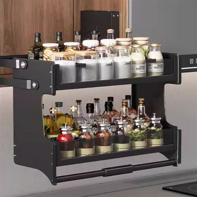 500矮吊柜升降拉篮400窄小尺寸上柜下拉式升降机550升降X调味篮65