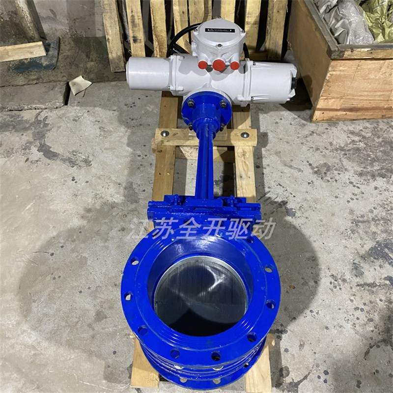 电动耐磨浆液阀PZ973X-v10C-DN800配套Z型电动装置软密封