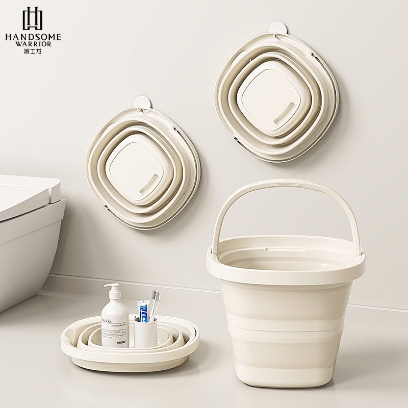 折叠水桶大容量i家用学生宿舍手提桶车载户外钓鱼旅行便携式泡脚