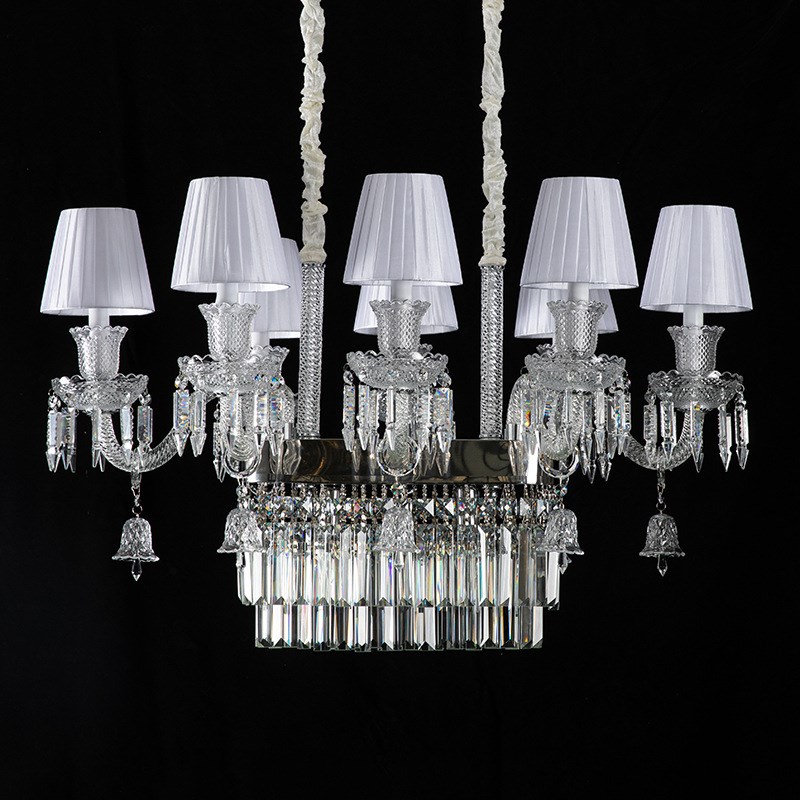 欧式餐厅吊灯轻奢饭店长行餐桌灯创意酒吧KTVQ卡座创意水晶吊灯具