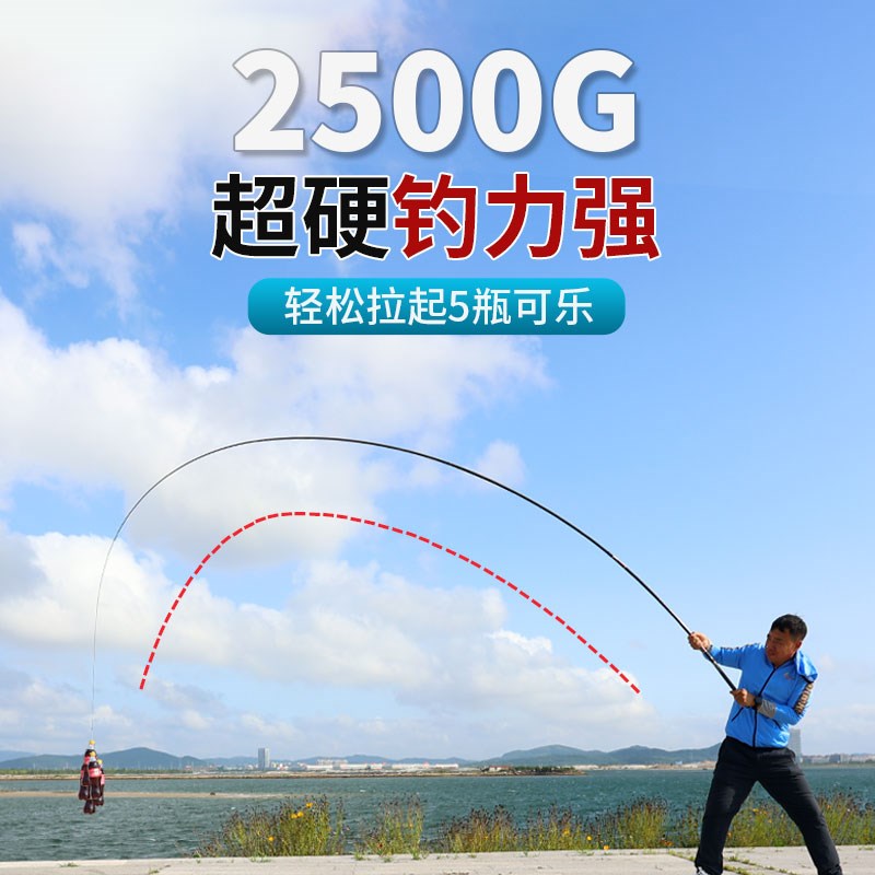 战风鱼竿超轻超硬鱼竿手杆台钓竿野钓综合竿手竿鲢鳙竿轻量大物竿